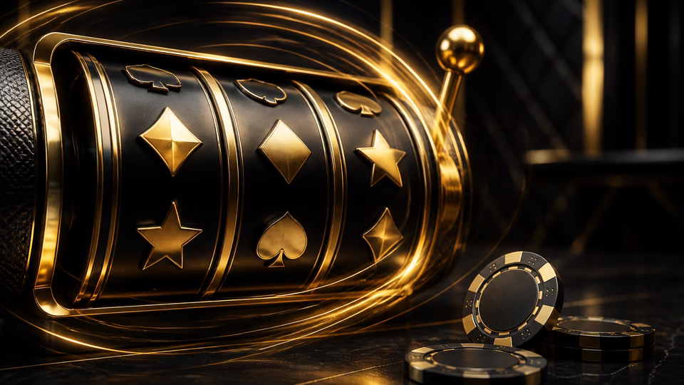 Freispiel-Szene mit Slot-Reels ohne Zahlen